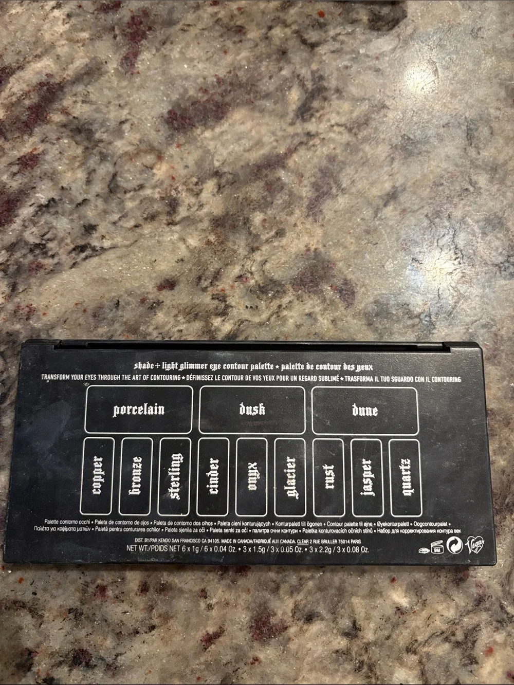 Kat Von D Black Matte 'Shade + Light' Compact Palette